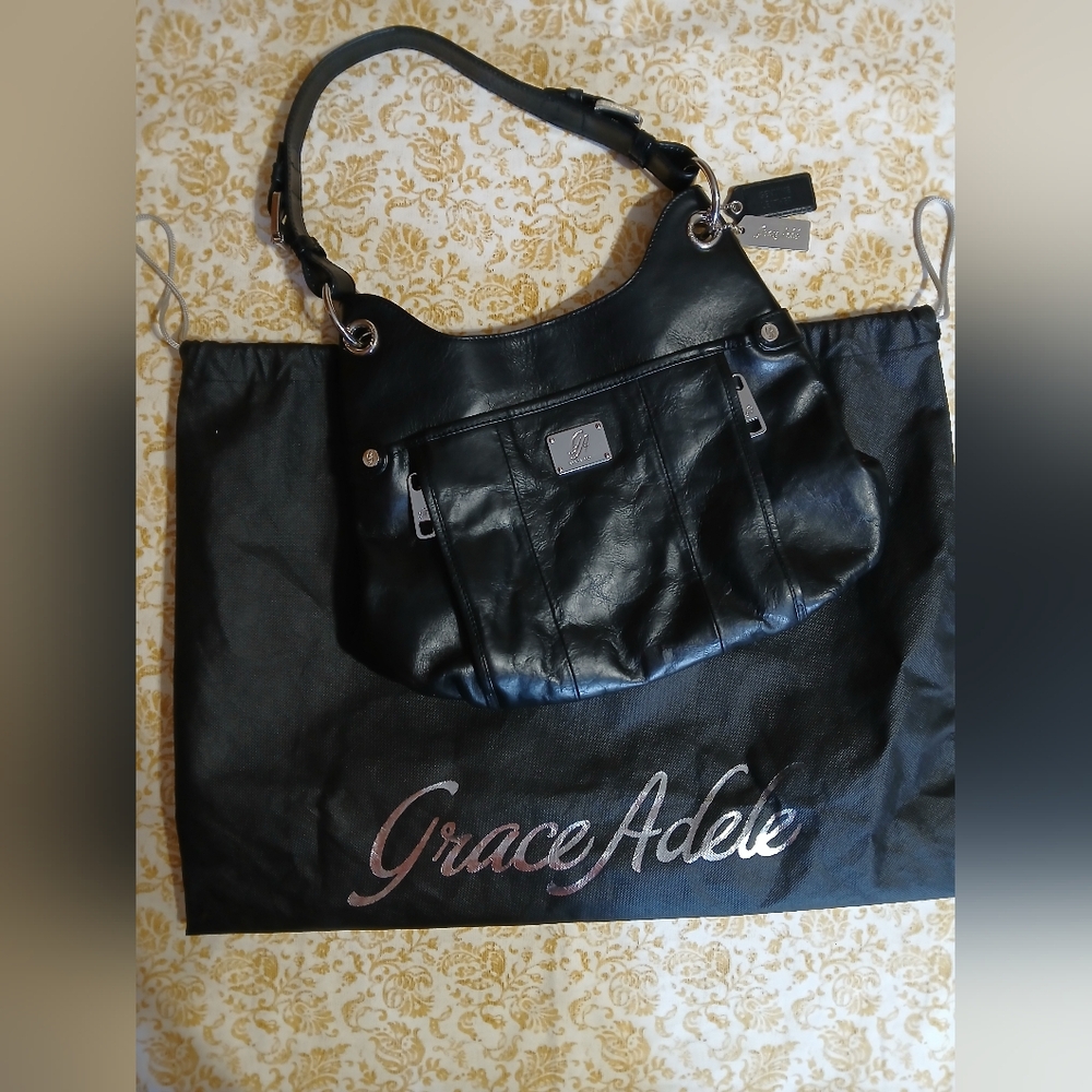 Grace Adele Black Shoulder Bag - image 1